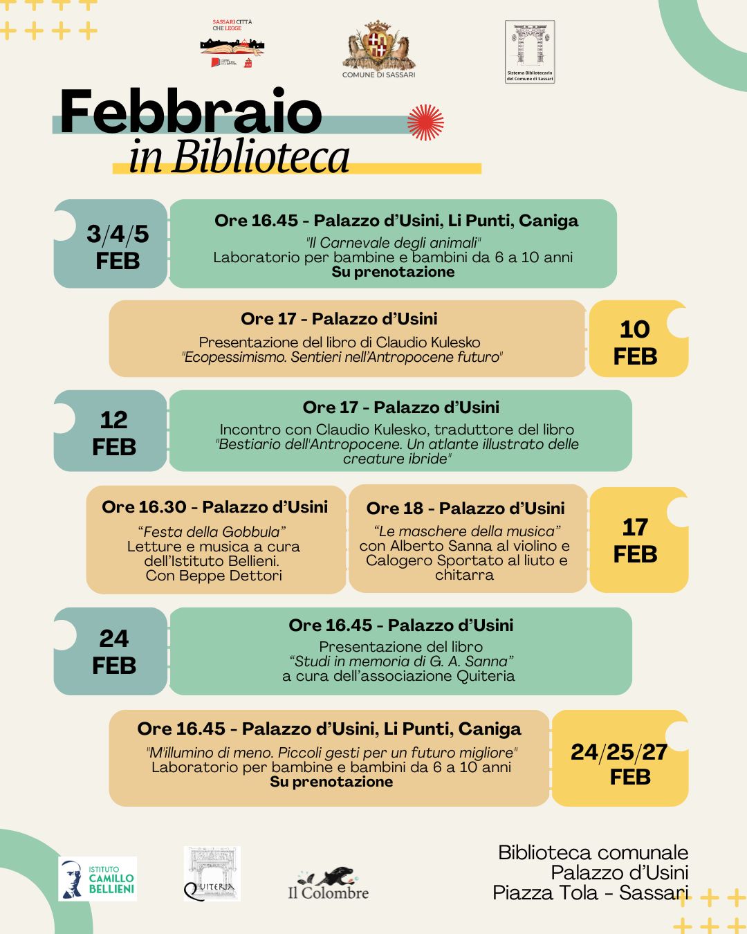 Locandina inizizative febbraio