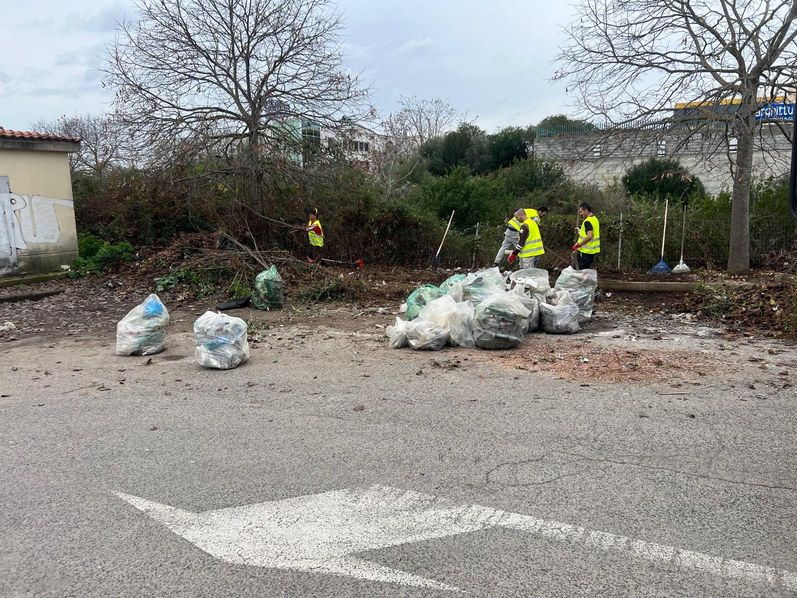 Intervento di pulizia a Predda Niedda