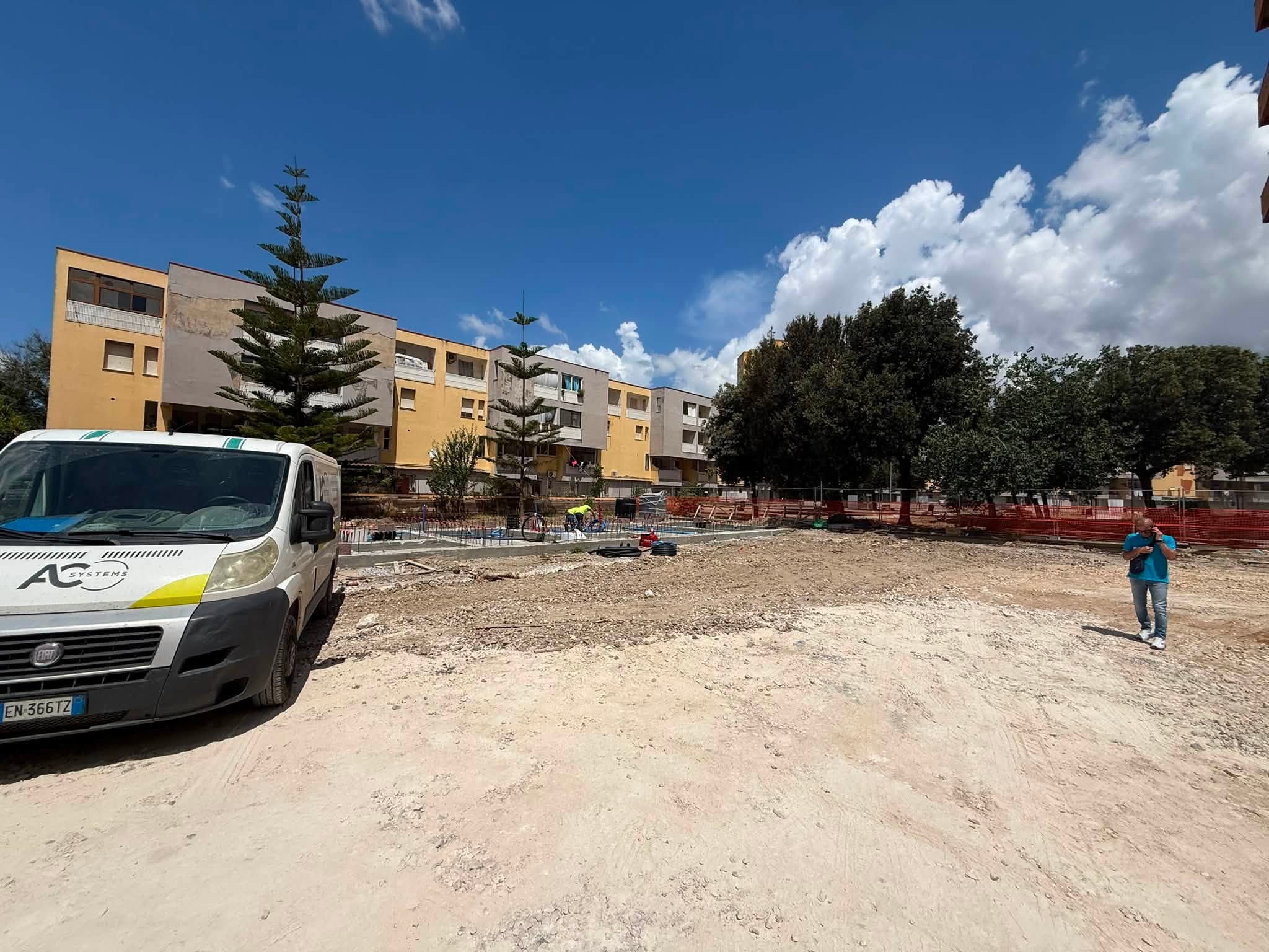 Uno dei cantieri