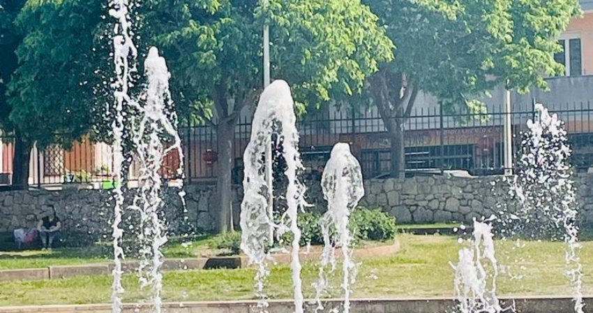 La fontana del parco della Solidarietà